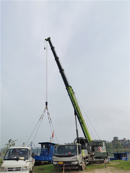 故城县桥梁建设吊装案例